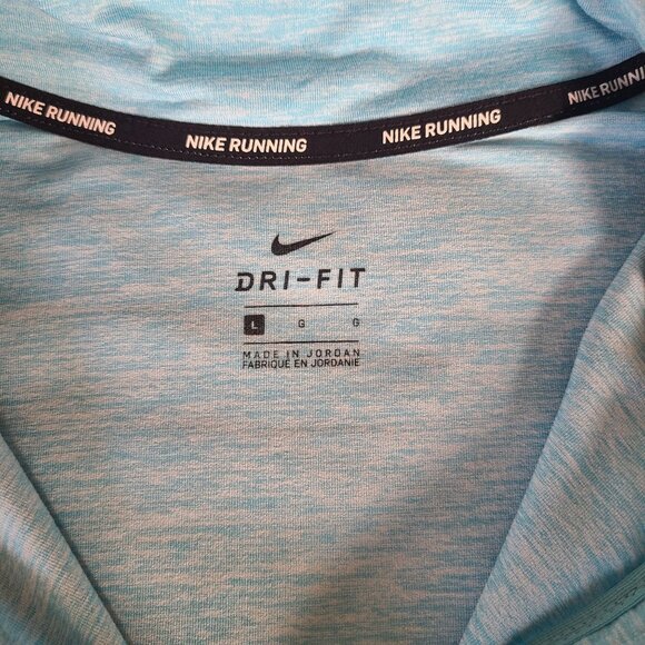 Nike Women's Dri-Fit Light Blue Long Sleeve Running Top Size Large - Picture 3 of 14
